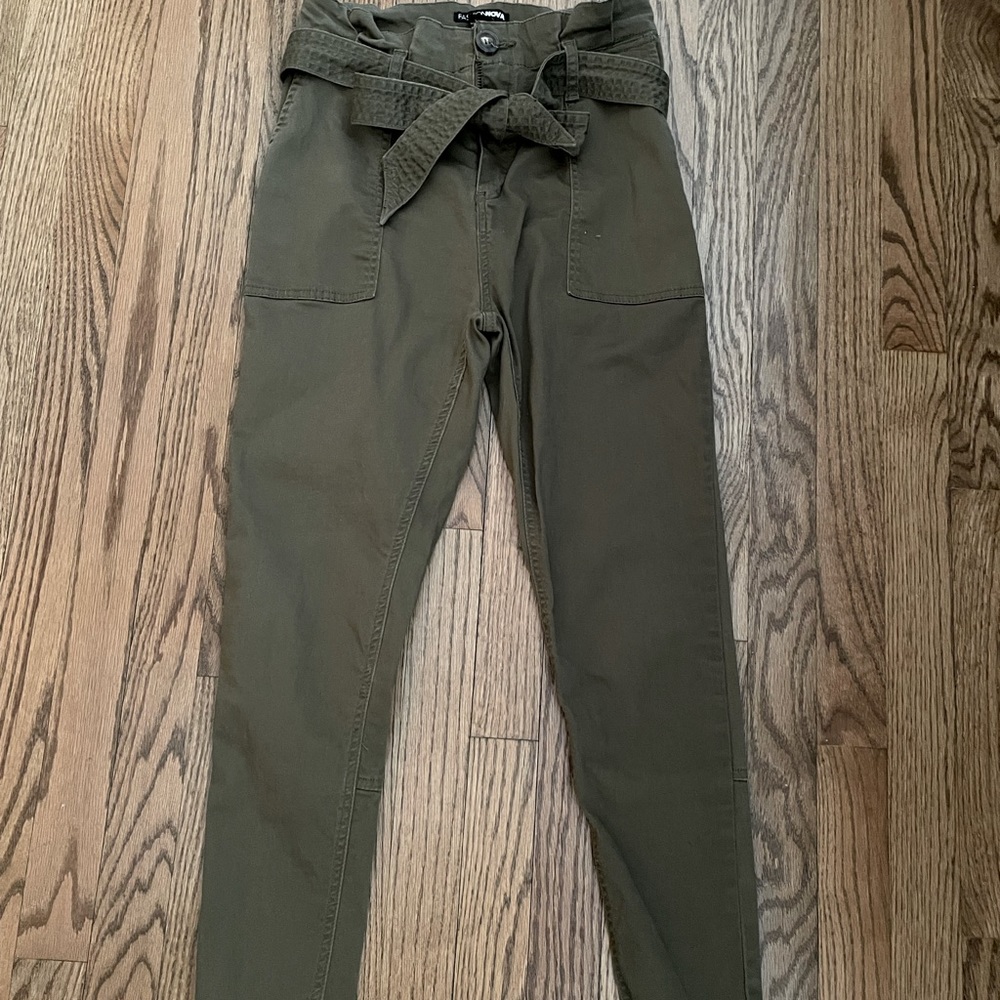 Paperbag high waisted pants
